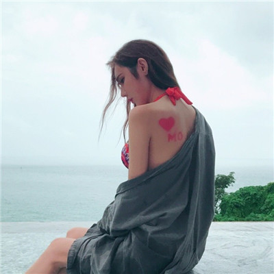 头像女ins高级质感挡脸背影