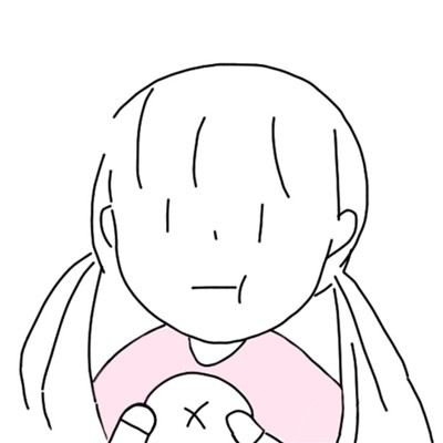 头像简笔画女孩简单